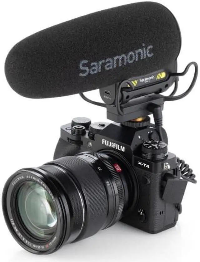 Alt view image 8 of 17 - Saramonic Vmic5 Super-Cardioid Shotgun Microphone #VMIC5