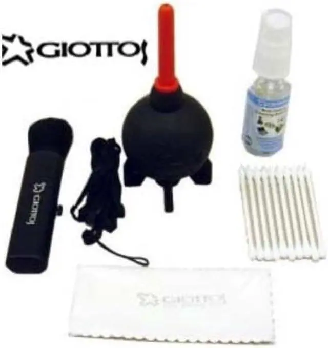 Alt view image 8 of 14 - Giottos KIT-1001 Large Cleaning Kit with Small Rocket Blaster Goat Brush (Black)