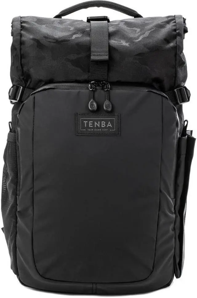 Alt view image 6 of 15 - Tenba Fulton V2 16L Backpack for Mirrorless or DSLR Camera, Black/Black Camo