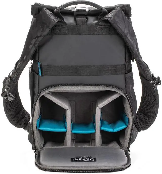 Alt view image 8 of 15 - Tenba Fulton V2 16L Backpack for Mirrorless or DSLR Camera, Black/Black Camo