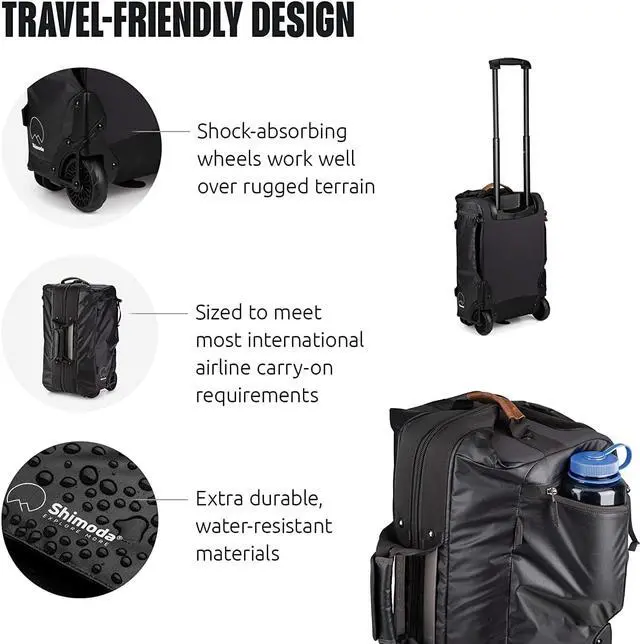 Alt view image 2 of 8 - Shimoda Designs Carry-On Roller V22 Core Unit Sold Separately (Black) 520-112