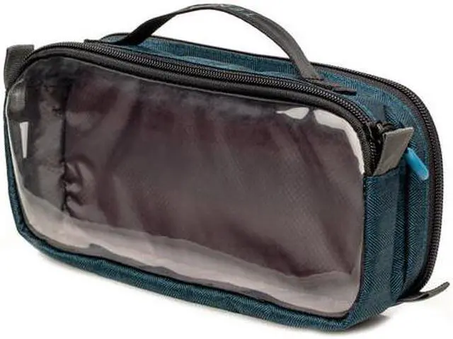 Alt view image 4 of 4 - Tenba Tools Cable Duo 4 Pouch (Dual Sided) Blue 636-644