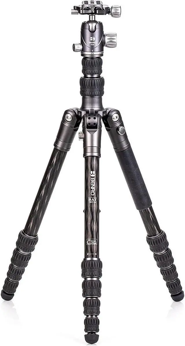 Alt view image 14 of 20 - Benro FBAT15CVX20 Bat #1 Series Carbon Fiber Travel Tripod with VX20 Ball Head (65.2")