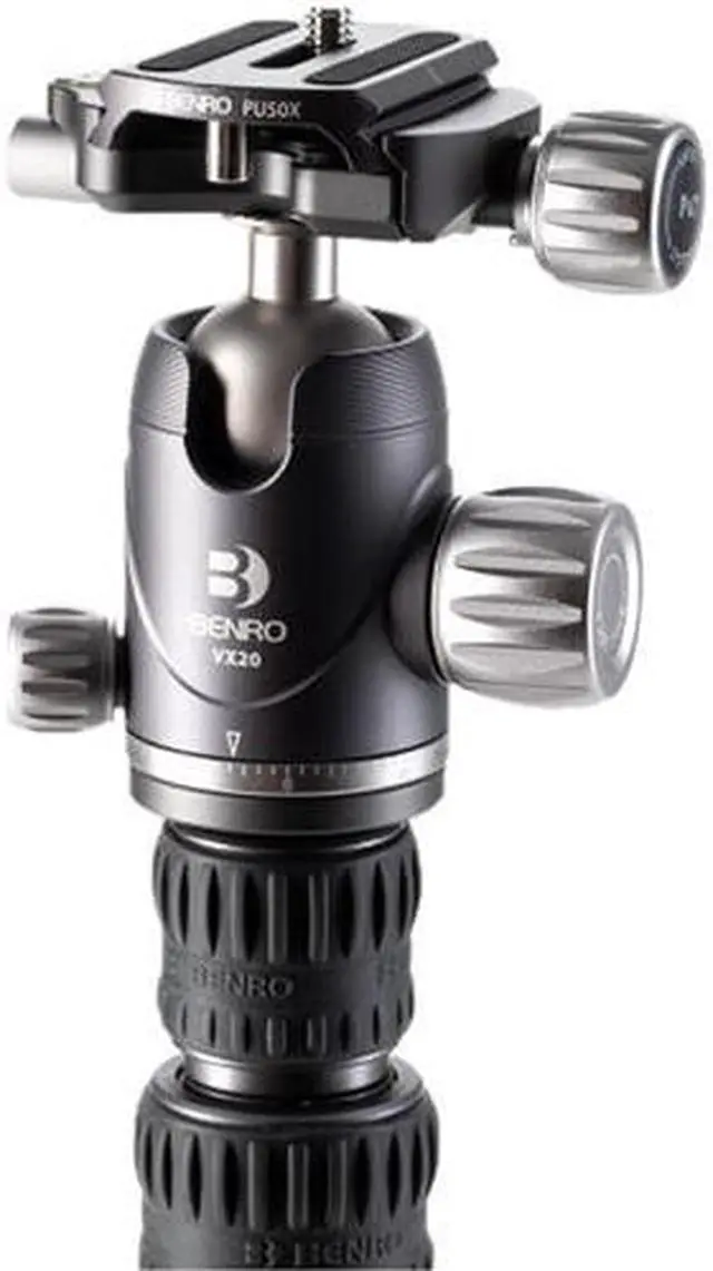 Alt view image 15 of 19 - Benro FBAT05AVX20 Bat #0 Series Aluminum Travel Tripod with VX20 Ball Head