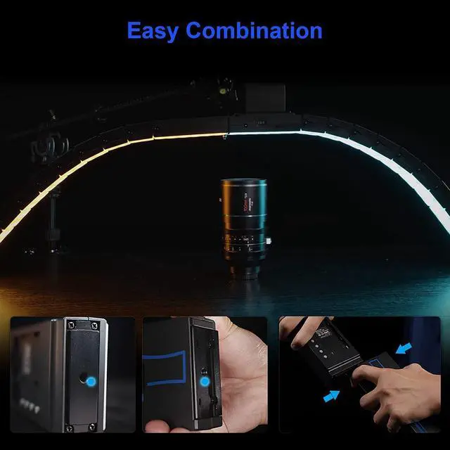 Alt view image 3 of 12 - Sirui Dragon Series Bendable RGB Panel Light B25R