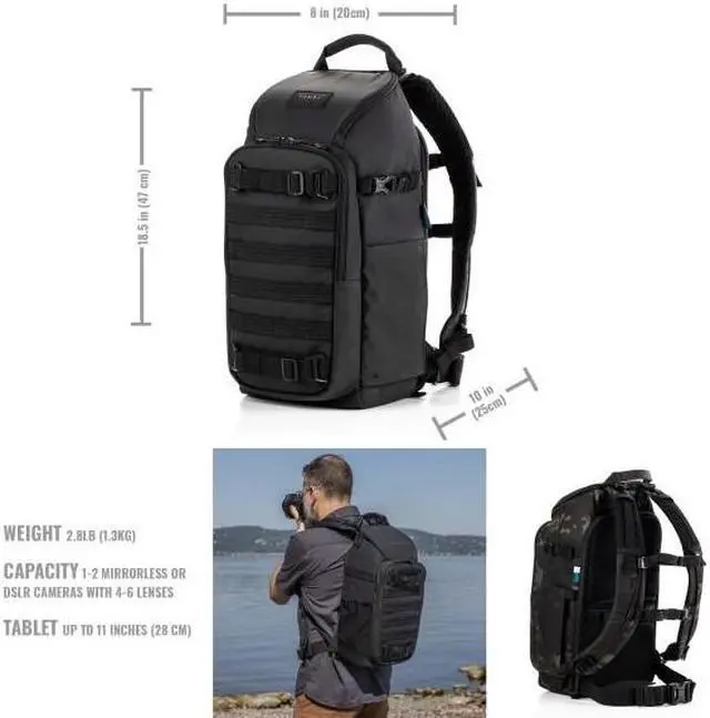 Alt view image 2 of 13 - Tenba Axis V2 16L Camera Backpack, Black #637-752