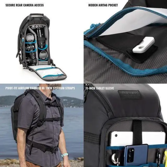 Alt view image 4 of 13 - Tenba Axis V2 16L Camera Backpack, Black #637-752