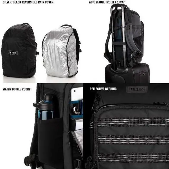 Alt view image 6 of 13 - Tenba Axis V2 16L Camera Backpack, Black #637-752