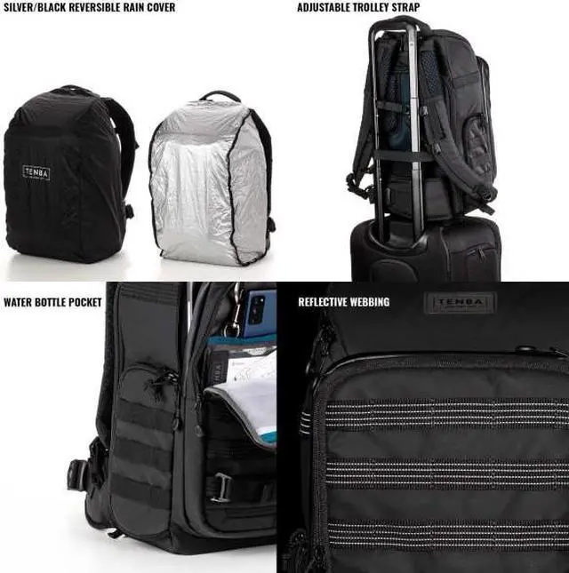 Alt view image 6 of 13 - Tenba Axis V2 20L Camera and Laptop Backpack, Black #637-754