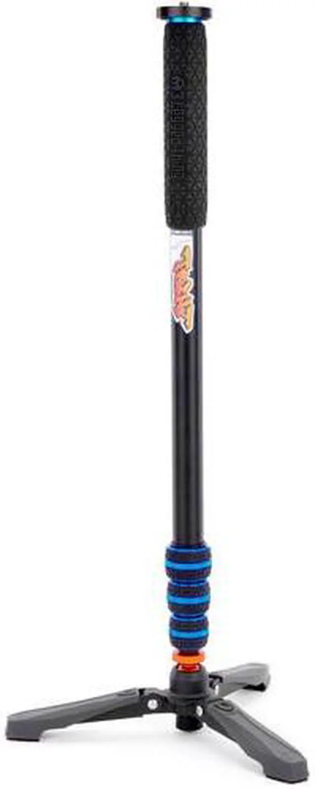 Alt view image 2 of 13 - 3 legged thing punks trent 2.0 monopod with docz2 foot spreader kit - lightweight magnesium alloy camera monopod with multiple uses for heavy equipment - grey