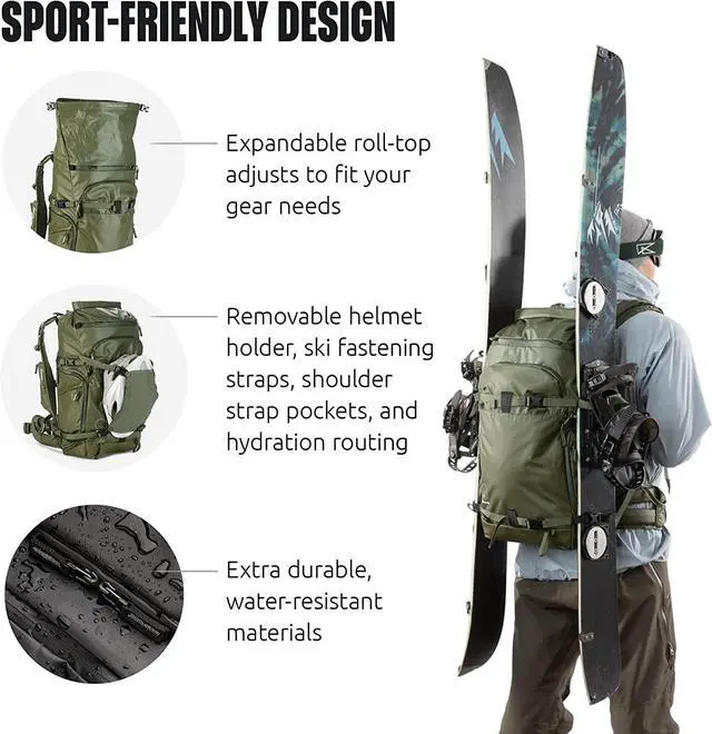 Alt view image 7 of 20 - Shimoda Action X40 v2 Camera Backpack Kit Medium DSLR Core Army Green 520-133
