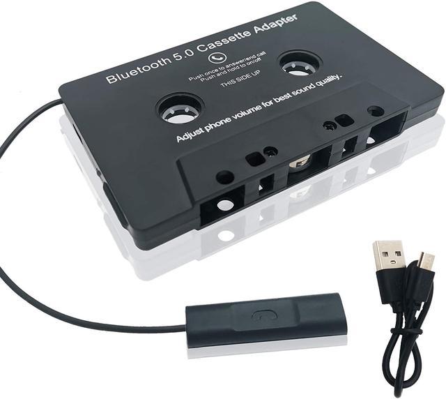  Car Cassette Audio Aux Adapter, Wireless Bluetooth 5.0