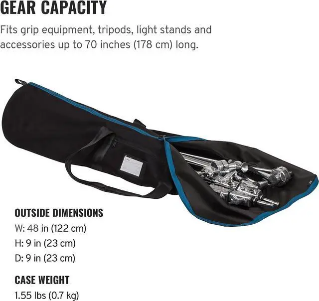 Alt view image 2 of 10 - Tenba Transport Tripak T388 38-inches  Black (634-515)