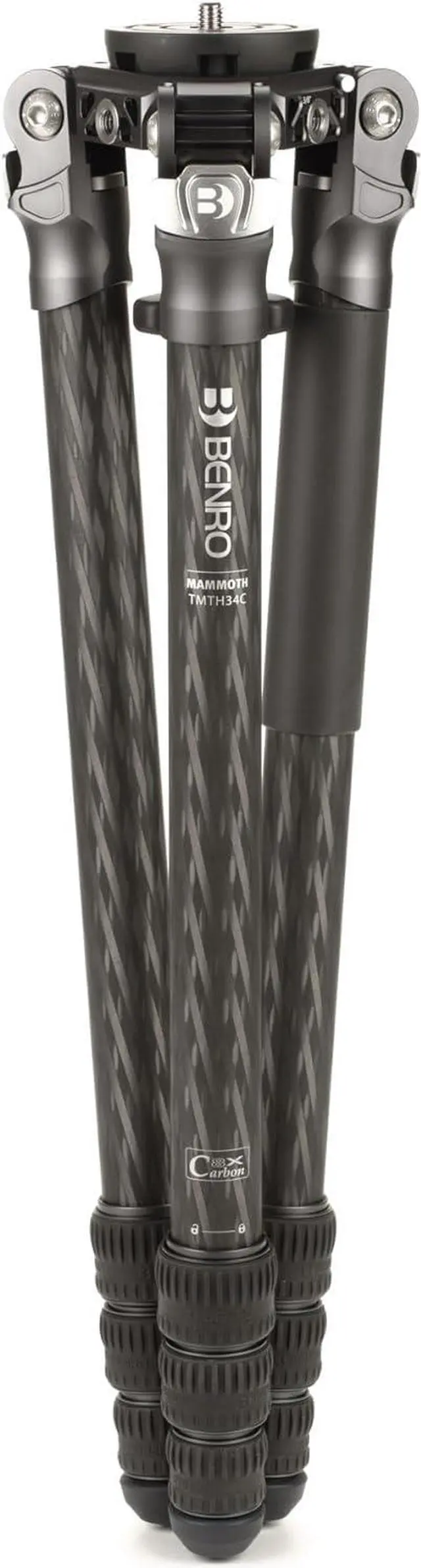 Alt view image 2 of 14 - Benro Mammoth TMTH34C Carbon Fiber 3 Series 4 Section Tripod 39 Lb Load