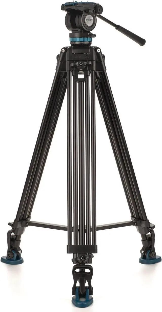 Main image of Benro Video Tripod with Head 15lb Payload Continuous Pan Drag (KH26PC)