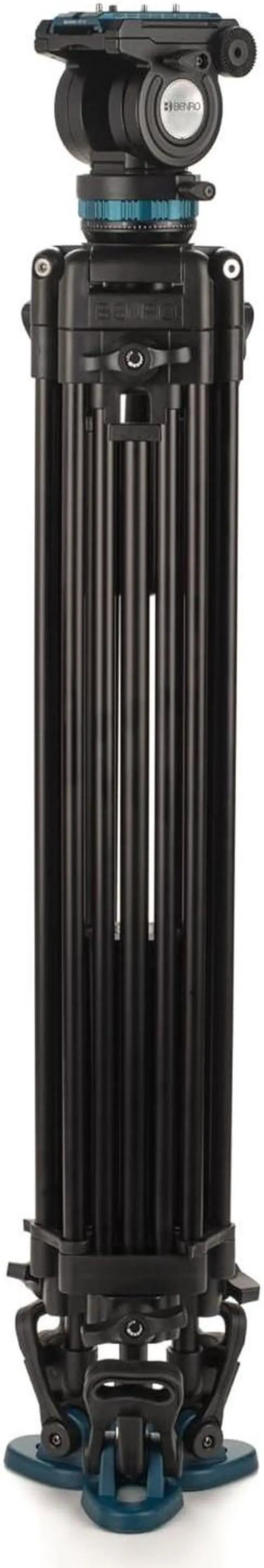 Alt view image 2 of 20 - Benro Video Tripod with Head 15lb Payload Continuous Pan Drag (KH26PC)