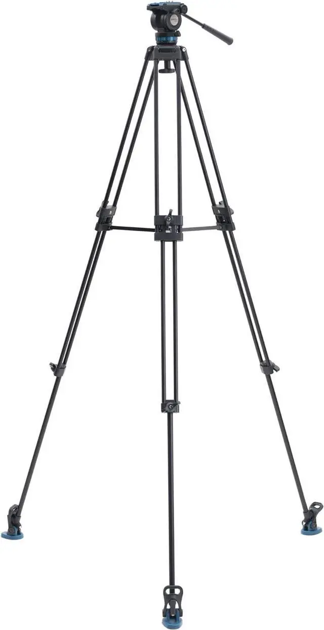 Alt view image 3 of 20 - Benro Video Tripod with Head 15lb Payload Continuous Pan Drag (KH26PC)