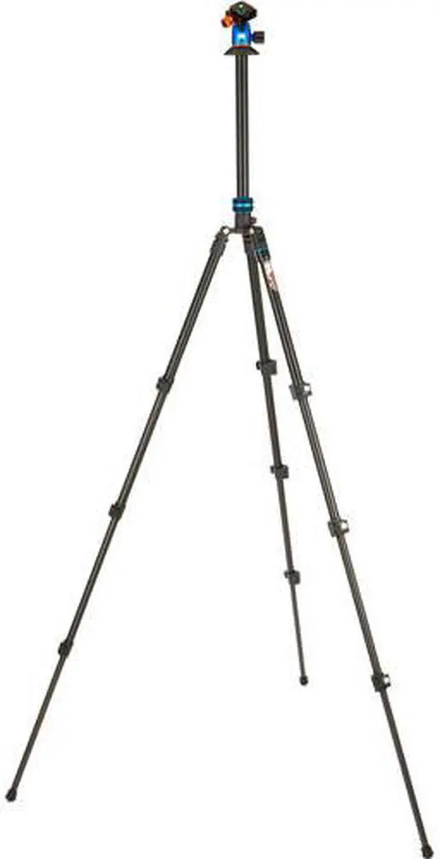 Alt view image 2 of 14 - 3 Legged Thing Patti 2.0 Flip Lock Tripod with AirHed Mini - Blue (PATTIBLUE2.0)