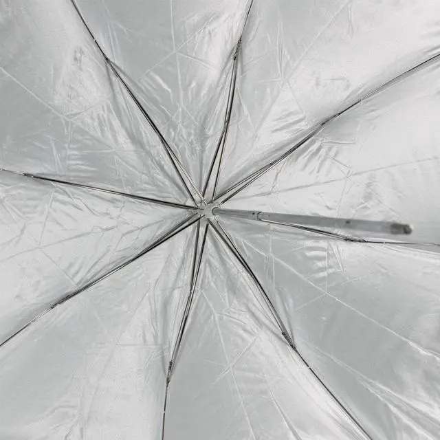 Alt view image 6 of 18 - Westcott 43" Optical White Satin Collapsible Umbrella