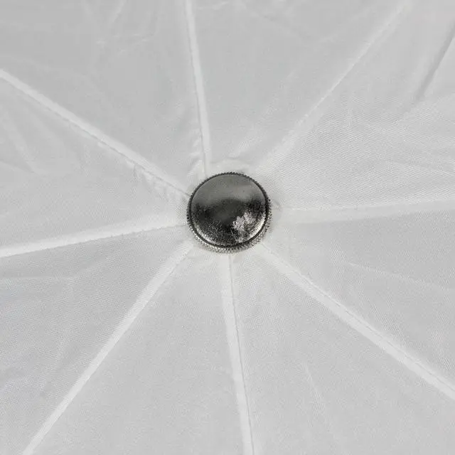 Alt view image 5 of 18 - Westcott 43" Optical White Satin Collapsible Umbrella