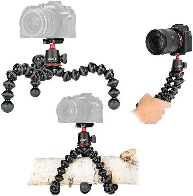 Alt view image 6 of 20 - Joby GorillaPod 3K Flexible Mini-Tripod with Ball Head Kit