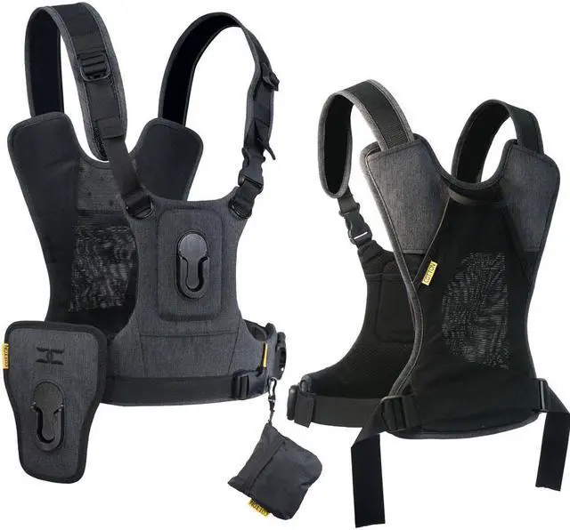 Alt view image 9 of 20 - Cotton Carrier 3G Harness System For Two Cameras 147GREY