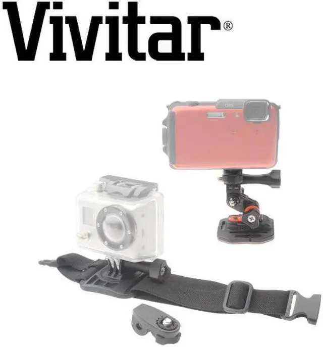 Alt view image 9 of 14 - Vivitar Pro Series Curved Helmet & Arm Mounts for GoPro & All Action Cameras