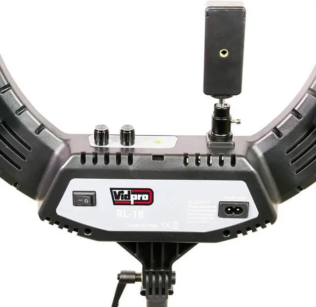 Alt view image 3 of 20 - Vidpro RL-18 LED 18 Inch Ring Light Kit with Stand and Case
