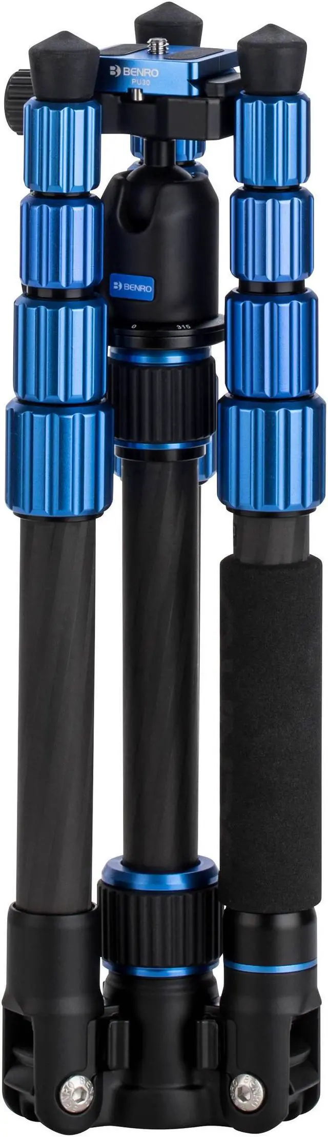 Alt view image 11 of 20 - Benro FSL09CN00 Carbon Fiber Slim Travel Tripod Kit W/ Arca Ball Head