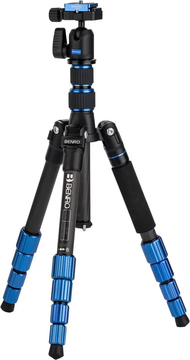 Alt view image 12 of 20 - Benro FSL09CN00 Carbon Fiber Slim Travel Tripod Kit W/ Arca Ball Head