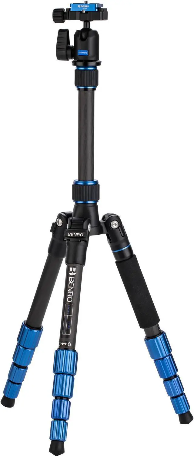 Alt view image 10 of 20 - Benro FSL09CN00 Carbon Fiber Slim Travel Tripod Kit W/ Arca Ball Head