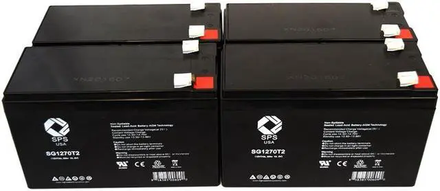 Main image of SPS Brand 12V 7 Ah Replacement Battery for Tripp Lite SU2200RTXL2U (48v version) UPS (4 PACK)