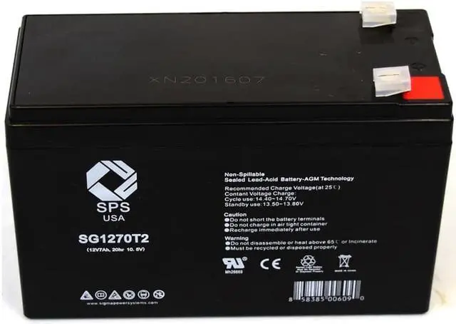 Main image of SPS Brand 12V 7 Ah Replacement Battery for Tripp Lite BCINTERNET 500 UPS (1 PACK)