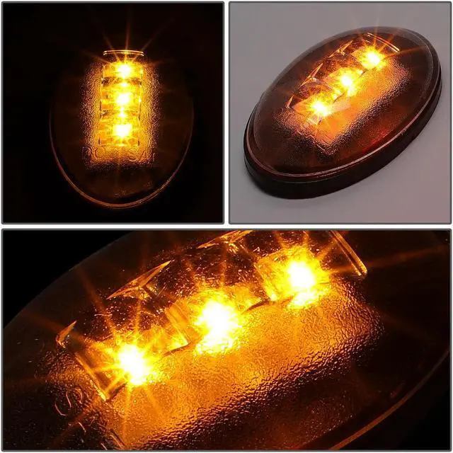 Alt view image 3 of 7 - DNA Motoring FENDL-FSD99-SM For 1999 to 2010 Ford F250 / F350 / F450 Super Duty LED Dually Bed Fender Side Marker Light Set 00 01 02 03 04 05 06 07 08 09