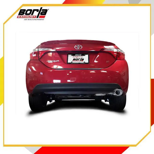 Alt view image 8 of 8 - Borla 11897 S-Type; Rear Section Exhaust Fits 14-15 Corolla