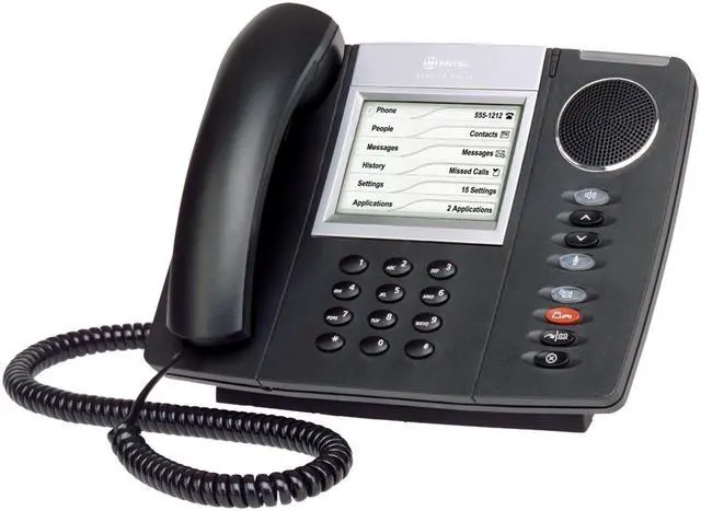 Main image of Mitel MiNet 5235 50004310  Dark Grey 24 Button Touchscreen Speaker Backlit  (Does Not Include Power Supply) IP Phone