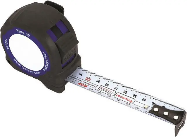 Alt view image 2 of 7 - Fast Cap Tape Measure,1 In x 16 ft,Black/Blue  PMMR-TRUE32