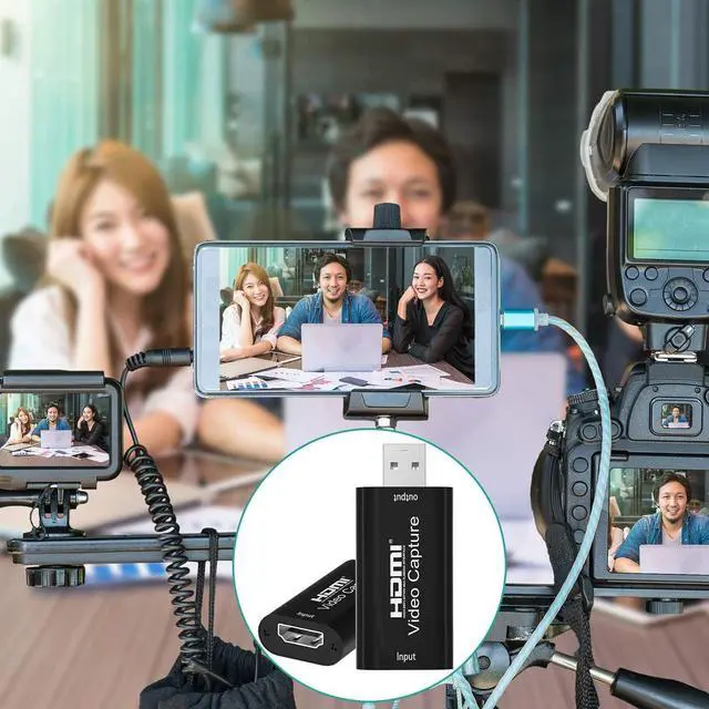 Alt view image 7 of 7 - HDMI USB Audio Video Capture Cards, HDMI to USB Game Capture Card,Full HD 1080P Recording, Easily Connect DSLR, Camcorder, or Action Cam to PC or Mac for High Definition Acquisition, Live Broadcasting