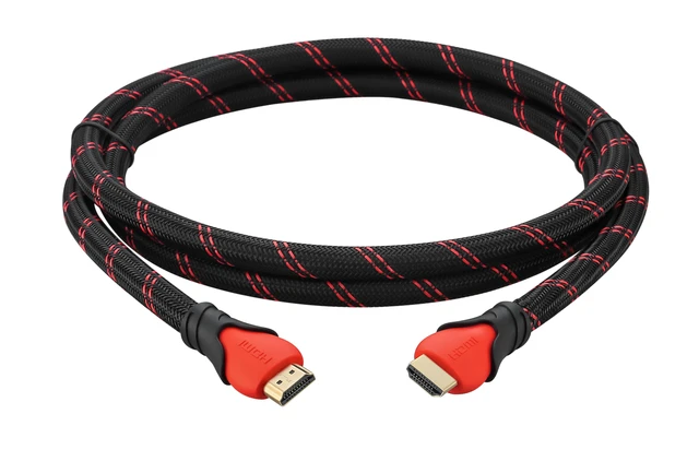Alt view image 4 of 4 - A-tech Series Red&black - High Speed Hdmi Cable 6ft(2m) Is a Hdmi Cable with Nylon Mesh Type a to Type a Hdmi Cable 2.0 ,This Hdmi Cable 4k for Apple Tv Supports 3d&1080p,hdmi 1.4, Ethernet & Audio Re