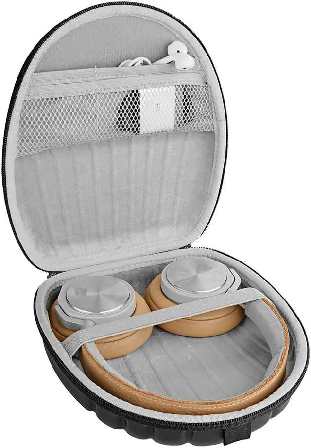 Alt view image 3 of 6 - Geekria Shield Case Compatible with B&O H95, H9i, H9, H8, H7 H6, H4, H2 Bang & Olufsen Headphones, Replacement Protective Hard Shell Travel Carrying Bag with Room for Accessories (Black)