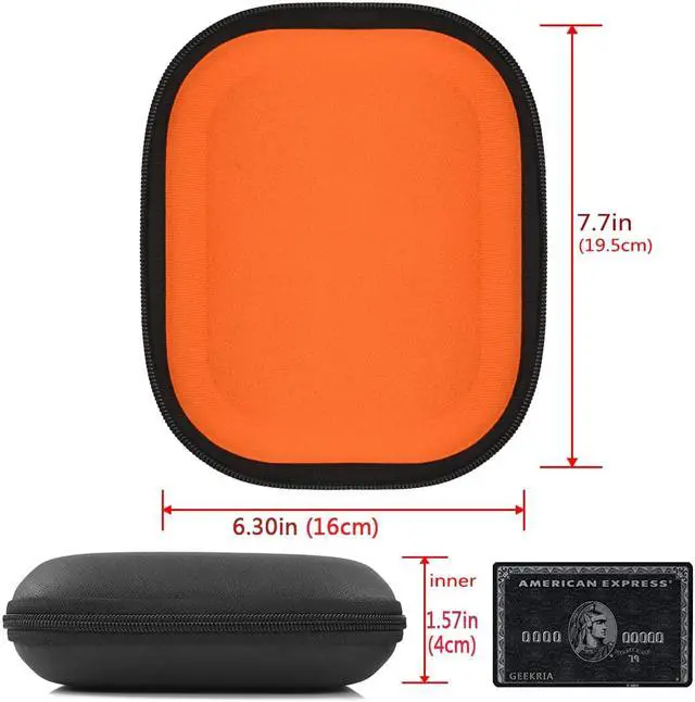 Alt view image 3 of 7 - Geekria Shield Headphones Case Compatible with JBL Tour ONE, Live 500BT, Live 650 BTNC, TUNE 750, E65BTNC Case, Replacement Hard Shell Travel Carrying Bag with Cable Storage (Black)