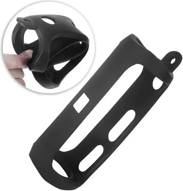 Alt view image 3 of 6 - Geekria Silicone Speaker Case Cover, Compatible with JBL FLIP 5 Case, Protective Waterproof Soft Skin, Replacement Bluetooth Speakers Travel Carrying Case with Keychain Hook (Black)