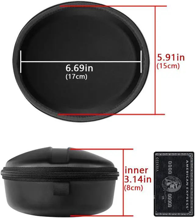 Alt view image 7 of 12 - headphone case for skullcandy hesh 3, crusher bluetooth, beats studio, sennheiser momentum2.0, sony h.ear on, monster diamond, headphones hard shell carrying case / headset travel bag black