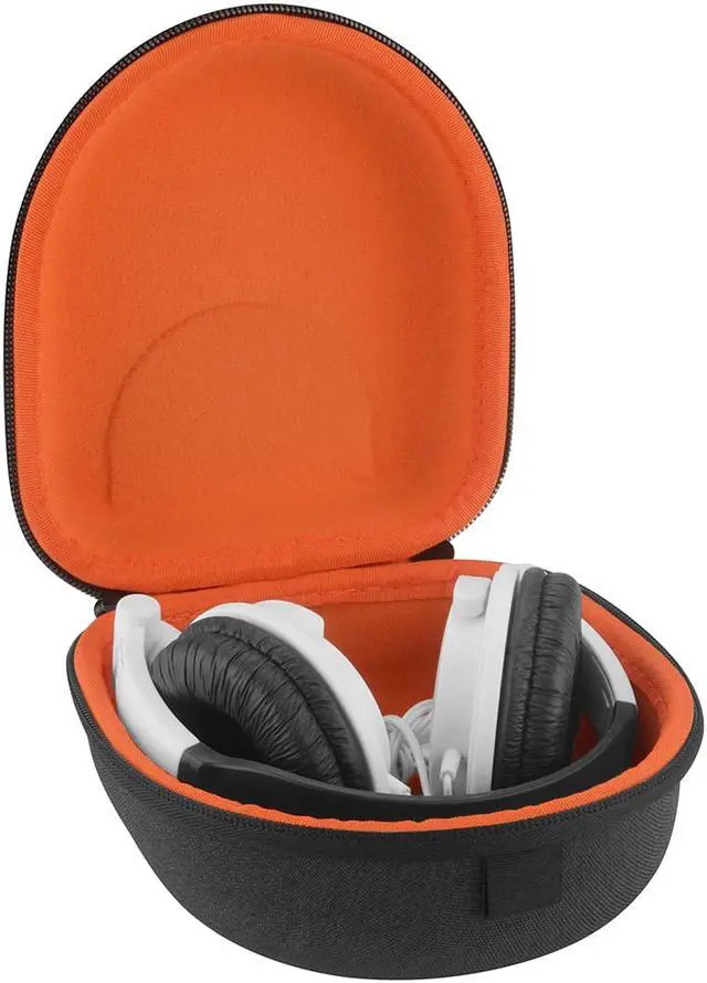 Alt view image 6 of 9 - Geekria Shield Case for Foldable On-Ear / Over-Ear Headphones, Replacement Protective Hard Shell Travel Carrying Bag with Cable Storage, Compatible with Audio-Technica SJ55, SJ33, FW33