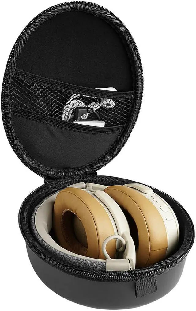 Alt view image 6 of 12 - headphone case for skullcandy hesh 3, crusher bluetooth, beats studio, sennheiser momentum2.0, sony h.ear on, monster diamond, headphones hard shell carrying case / headset travel bag black