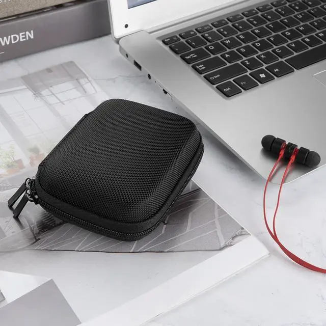 Alt view image 8 of 9 - Sports Wireless Bluetooth Headset Carrying Case, Fit Jabra, Sony, Powerbeats, JayBird, iSport / Sweat Proof Workout Earbuds Carrying Case with Space for Cable, Charger, Parts and Accessories (Black)