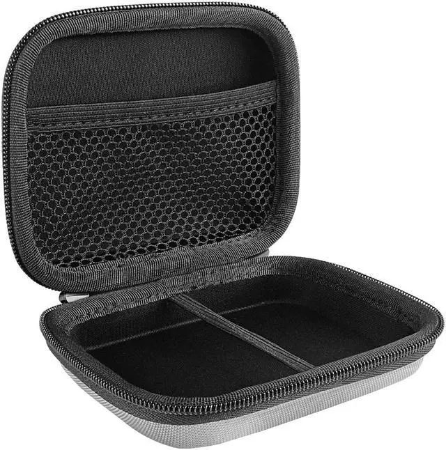 Alt view image 2 of 6 - Geekria Shield Headphones Case for In-Ear Earphones, Replacement Hard Shell Travel Carrying Bag with Cable Storage, Compatible with Sony WI-Xb400, WI-C200, WI-C100 (Gery, 2 Packs)