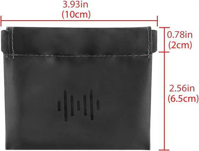 Alt view image 7 of 12 - Geekria Soft Leather Earbud Pouch Case _ Universal Headphone Protection Bag _ Squeeze Coin Pouch _ Earphone Portable Travel B