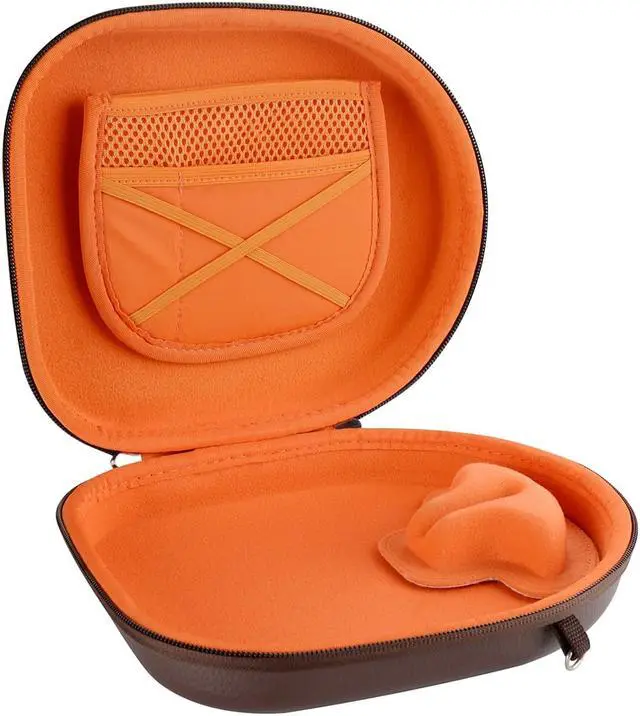 Alt view image 2 of 6 - Geekria Shield Headphones Case Compatible with Bang & Olufsen Beoplay H9i, H95, H9, H8, H6, H4, H2 Case, Replacement Hard Shell Travel Carrying Bag with Cable Storage (Dark Brown)