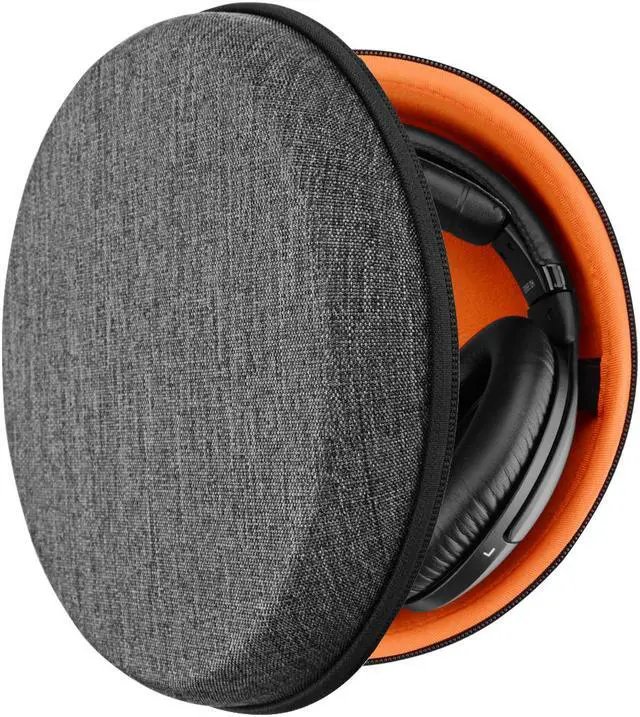 Alt view image 2 of 8 - Geekria Shield Headphones Case Compatible with Sennheiser HD650, HD600, HD598, HD558, HD518, HD280 Pro, Case, Replacement Hard Shell Travel Carrying Bag with Cable Storage (Dark Grey)
